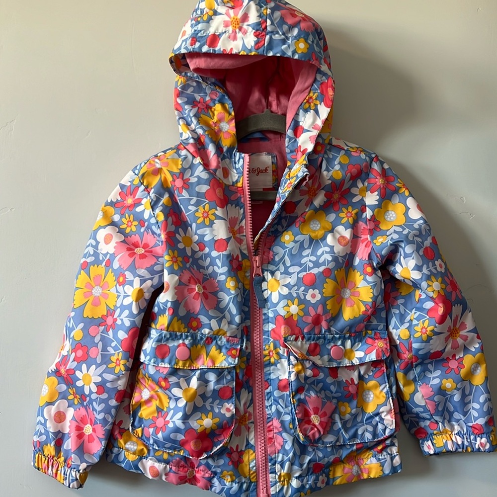 Cat & Jack Floral Raincoat | 4T
